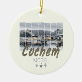 Cochem op de Moselle Germany Souvenir Keramisch Ornament