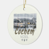 Cochem op de Moselle Germany Souvenir Keramisch Ornament (Links)