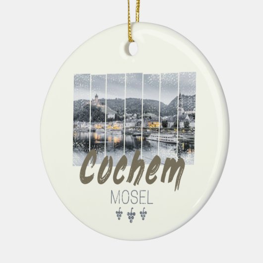 Cochem op de Moselle Germany  Souvenir Keramisch Ornament (Links)
