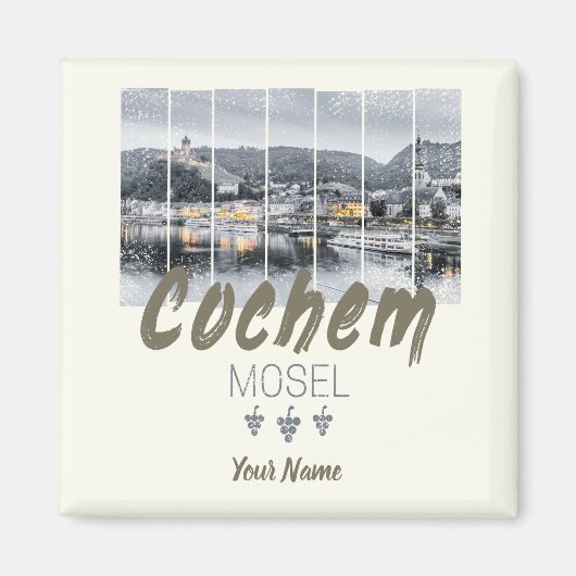 Cochem op de Moselle Germany Souvenir Magneet (Voorkant)
