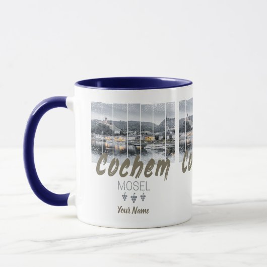 Cochem op de Moselle Germany Souvenir Mok (Links)