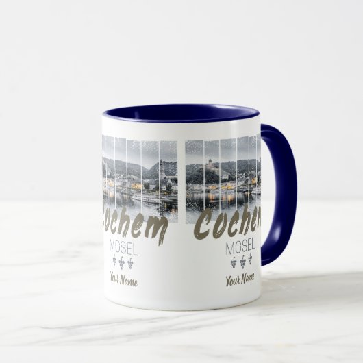 Cochem op de Moselle Germany  Souvenir Mok (Voorkant rechts)