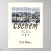 Cochem op de Moselle Germany  Souvenir Poster (Voorkant)