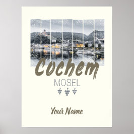 Cochem op de Moselle Germany Souvenir Poster