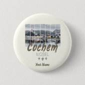 Cochem op de Moselle Germany  Souvenir Ronde Button 5,7 Cm (Voorkant)