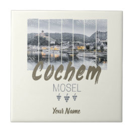Cochem op de Moselle Germany Souvenir Tegeltje