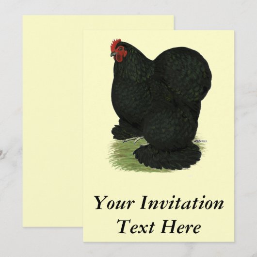 Cochin: Black Hen Kaart (Voorkant / Achterkant)