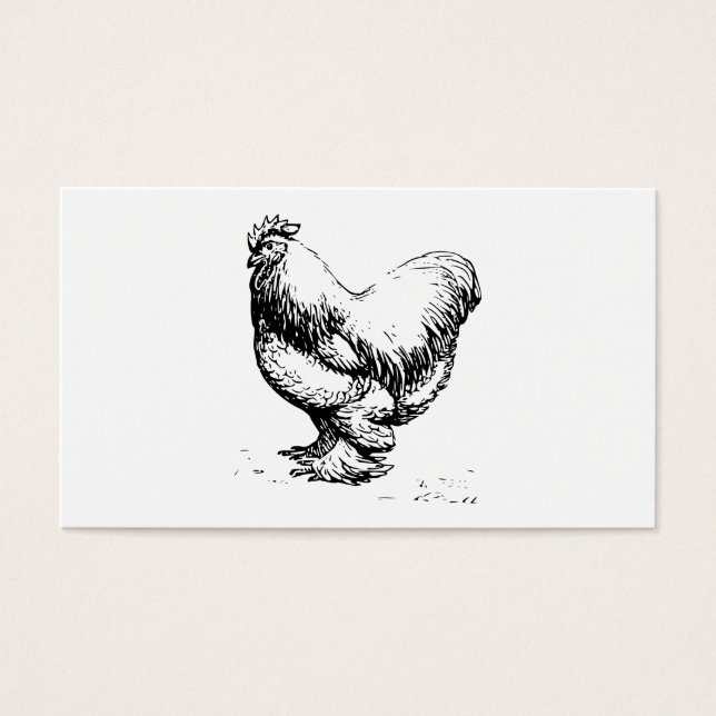 Cochin Chicken Visitekaartje (Voorkant)