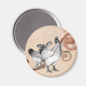  Cochin Chickens Magneet (Voorkant / Achterkant)