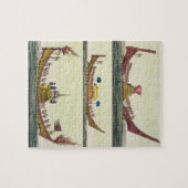 Cochin Chinese schepen, illustratie van Le Costum Legpuzzel (Horizontaal)