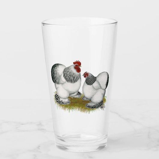 Cochin Columbian Bantams Glas (Voorkant)