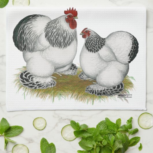 Cochin Columbian Bantams Theedoek (Gevouwen)