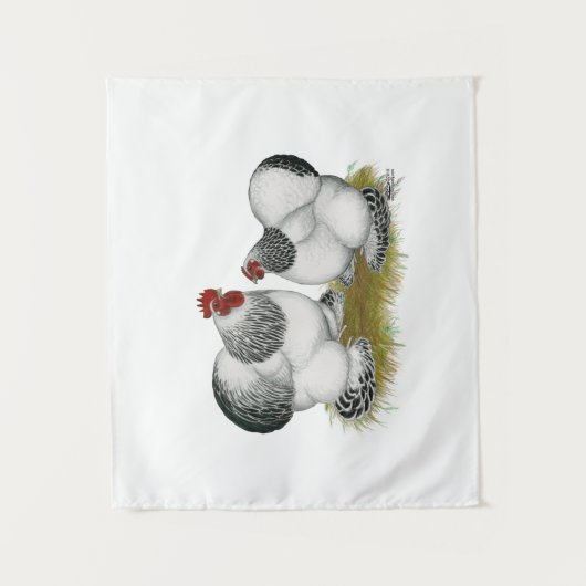 Cochin Columbian Bantams Wandkleed (Voorkant)