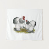 Cochin Columbian Bantams Wandkleed (Voorkant (horizontaal))