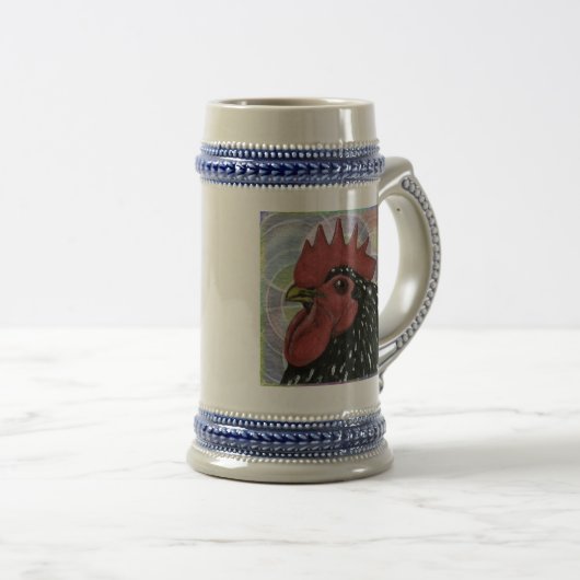 Cochin:  Decoratieve roestkop Bierpul (Voorkant rechts)