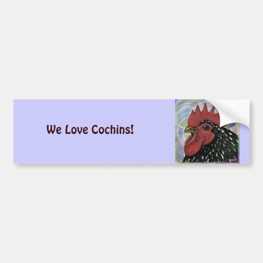 Cochin: Decoratieve roestkop Bumpersticker (Voorkant)