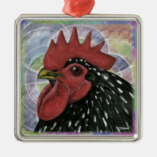 Cochin: Decoratieve roestkop Metalen Ornament