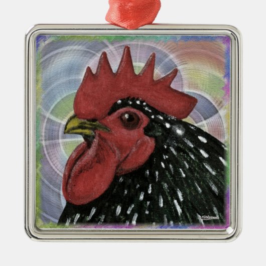 Cochin: Decoratieve roestkop Metalen Ornament (Voorkant)