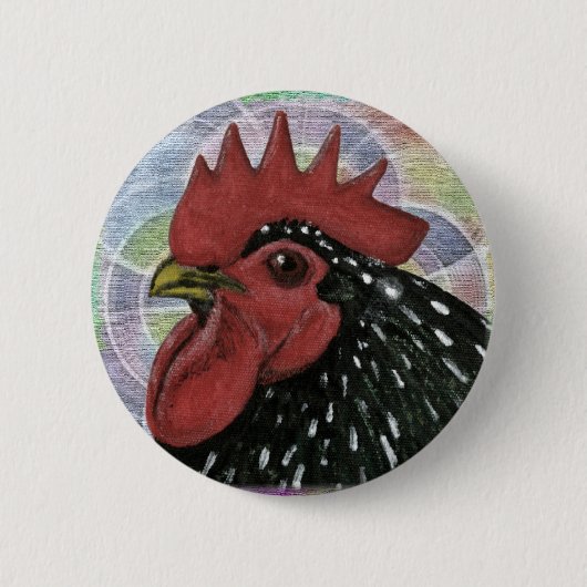 Cochin: Decoratieve roestkop Ronde Button 5,7 Cm (Voorkant)