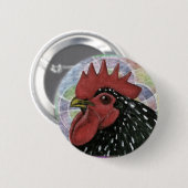 Cochin: Decoratieve roestkop Ronde Button 5,7 Cm (Voorkant /achterkant)