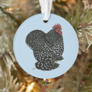 Cochin: gebotteld rooster ornament