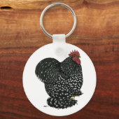Cochin: gebotteld rooster sleutelhanger (Voorkant)