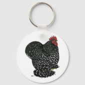 Cochin: gebotteld rooster sleutelhanger (Achterkant)