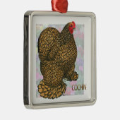 Cochin_Hen Metalen Ornament (Rechts)
