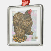 Cochin_Hen Metalen Ornament (Links)
