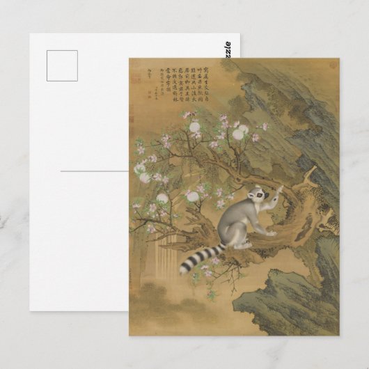 Cochin Lemur Fine Art Briefkaart (Voorkant / Achterkant)