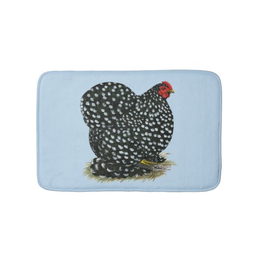 Cochin Mottled Hen Badmat (Voorkant)