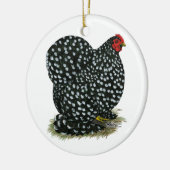 Cochin Mottled Hen Keramisch Ornament (Links)