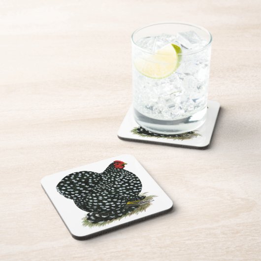 Cochin Mottled Hen Onderzetter (Rechterzijde)