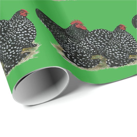 Cochin Mottled kippen Cadeaupapier (Rol Hoek)