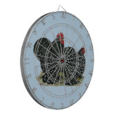 Cochin Mottled kippen Dartbord (Voorkant Links)