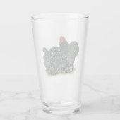 Cochin Mottled kippen Glas (Achterkant)