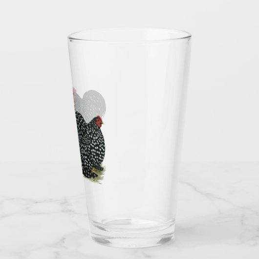 Cochin Mottled kippen Glas (Links)