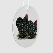 Cochin Mottled kippen Ornament (voorkant)