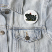 Cochin Mottled kippen Ronde Button 5,7 Cm (In situ)