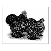 Cochin Mottled kippen Rubberstempel (Afrduk)