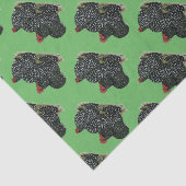 Cochin Mottled kippen Tissuepapier (Detail)