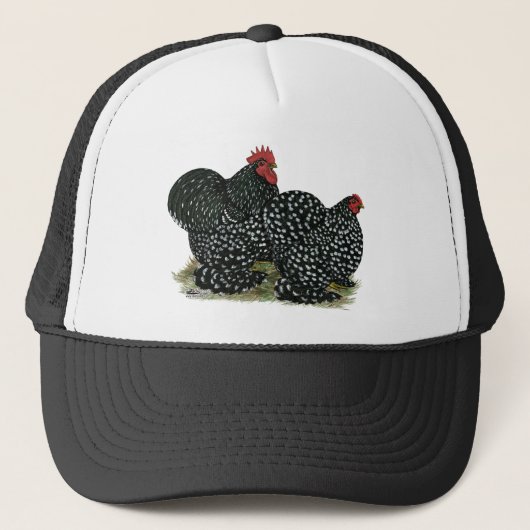 Cochin Mottled kippen Trucker Pet (Voorkant)