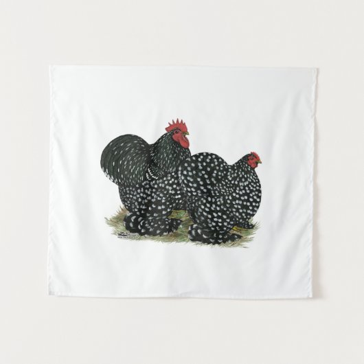 Cochin Mottled kippen Wandkleed (Voorkant (horizontaal))