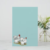 Cochin: Splash Bantams Briefpapier (Staand voorkant)