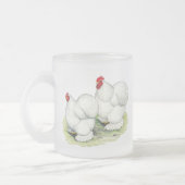 Cochin:  White Bantams Matglas Koffiemok (Links)