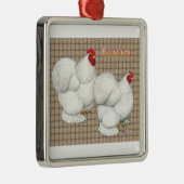 Cochin: witte balken metalen ornament (Rechts)