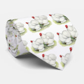 Cochin: witte balken stropdas (Opgerold)