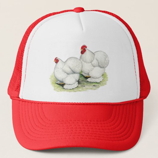 Cochin: witte balken trucker pet (Voorkant)