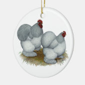 Cochin: Zelfblauw Keramisch Ornament (Links)