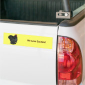 Cochin:  Zwarte Mottle Bumpersticker (Op Truck)